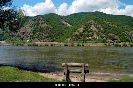 A Börzsöny hegység látképe Dömösről-stock-foto