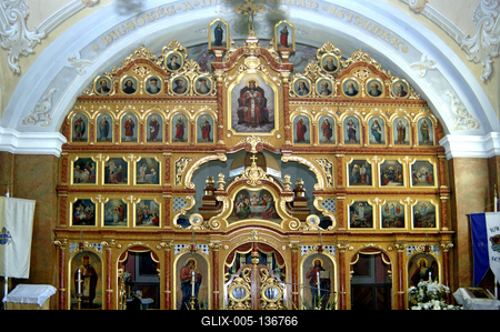 Kállósemjén, görög katolikus templom-stock-foto