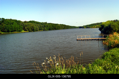 Zalalövői Borostyán-tó (horgásztó)-stock-foto