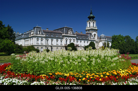 Keszthely, Festetics-kastély-stock-foto