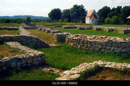 Zalavár, a Szent István kápolna-stock-foto