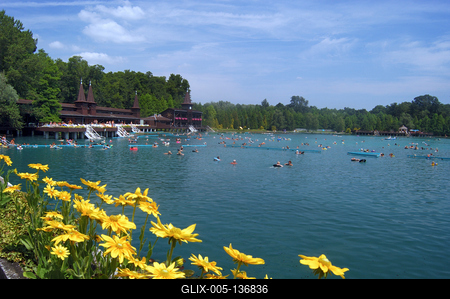 Hévízi Tófürdő-stock-foto