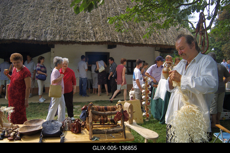 Szegi vásár a zalaegerszegi falumúzeumban-stock-foto