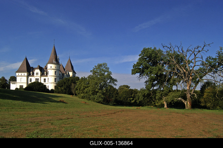 Tiszadob, Andrássy-kastély-stock-foto