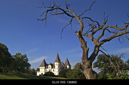 Tiszadob, Andrássy-kastély-stock-foto