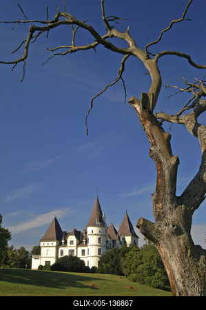 Tiszadob, Andrássy-kastély-stock-foto