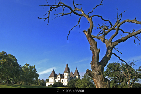 Tiszadob, Andrássy-kastély-stock-foto