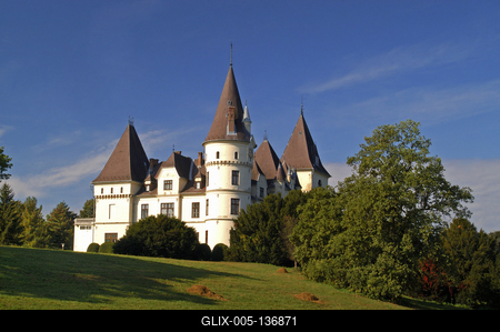 Tiszadob, Andrássy-kastély-stock-foto