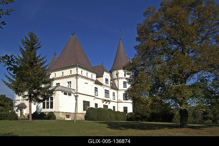 Tiszadob, Andrássy-kastély-stock-foto