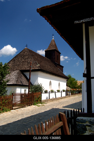 Hollókő, Ófalu védett falurész-stock-foto
