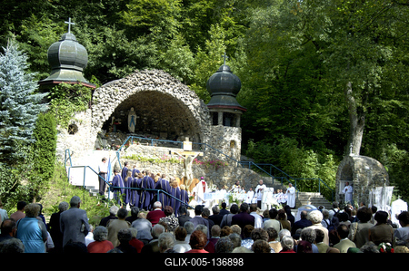 Mátraverebély, Nagyboldogasszony napi búcsú-stock-foto