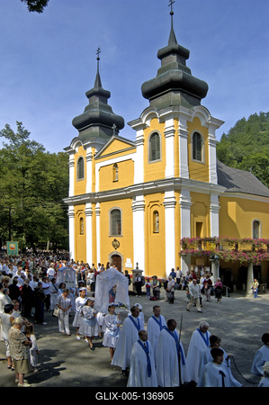 Mátraverebély, Nagyboldogasszony napi búcsú-stock-foto