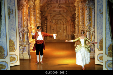 Barokk színház a Gödöllői Királyi Kastélyban-stock-foto