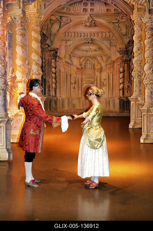 Barokk színház a Gödöllői Királyi Kastélyban-stock-foto