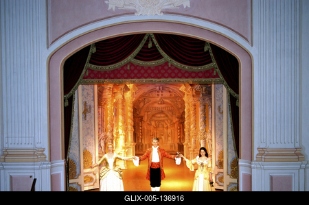 Barokk színház a Gödöllői Királyi Kastélyban-stock-foto