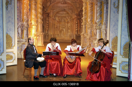 Barokk színház a Gödöllői Királyi Kastélyban-stock-foto