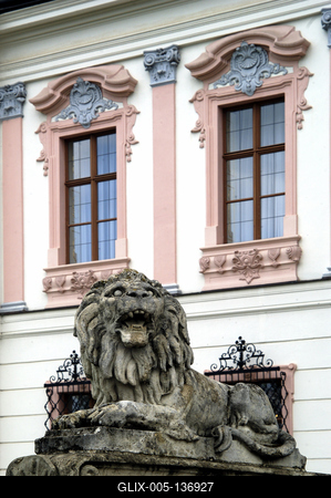 Gödöllő, Grassalkovich-kastély-stock-foto