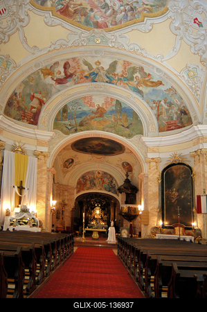 Máriabesnyő, Nagyboldogasszony Bazilika-stock-foto