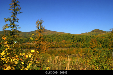 Őszi táj a Börzsöny hegységben-stock-foto