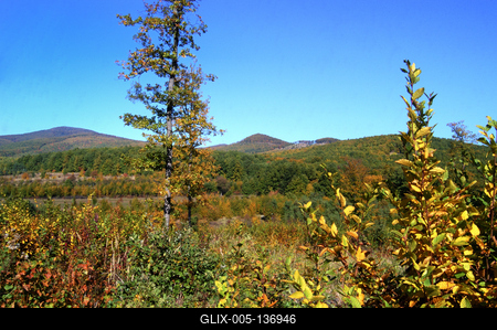 Őszi táj a Börzsöny hegységben-stock-foto