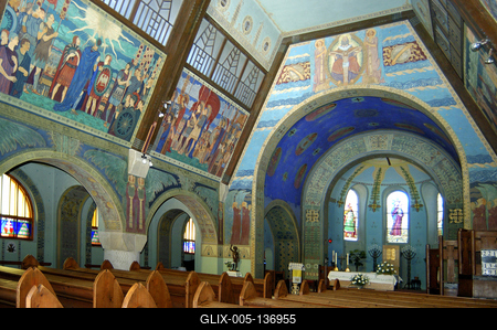 Zebegény, Római katolikus templom-stock-foto