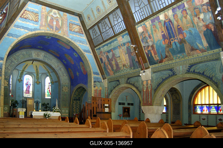 Zebegény, Római katolikus templom-stock-foto