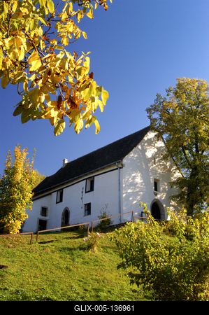 Nagybörzsöny, Bányász templom-stock-foto