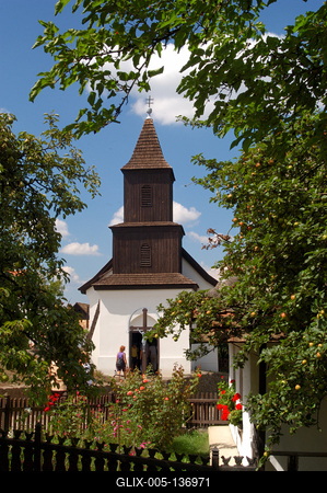 Hollókő, Ófalu védett falurész-stock-foto