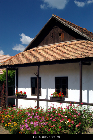 Hollókő, Ófalu védett falurész-stock-foto