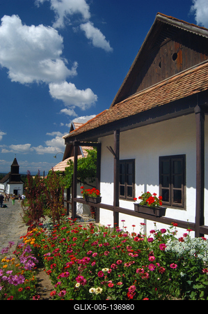 Hollókő, Ófalu védett falurész-stock-foto