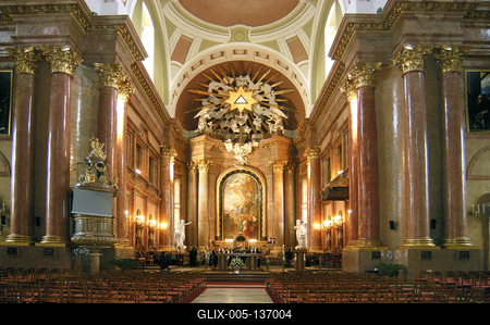 Szombathely, Sarlós Boldogasszony-székesegyház-stock-foto