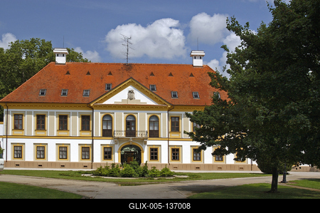 Vasszécseny, Új-Ebergényi kastély-stock-foto