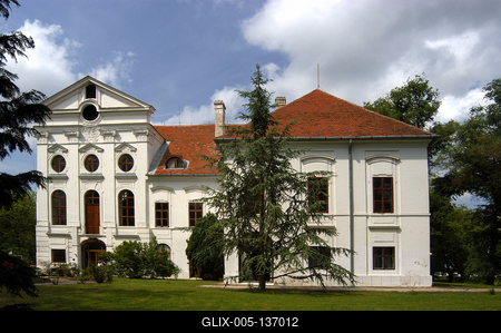 Vasszécseny, Ó-Ebergényi Kastély-stock-foto