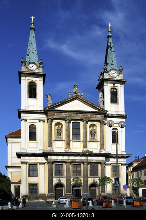 Szombathely, Sarlós Boldogasszony-székesegyház-stock-foto