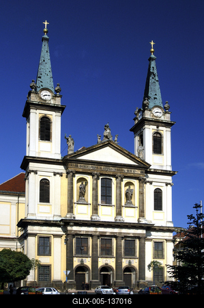 Szombathely, Sarlós Boldogasszony-székesegyház-stock-foto