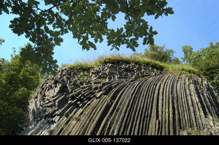Bazaltorgonák-stock-foto