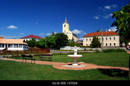 Kazár, Palóc Galéria a település központjában-stock-foto