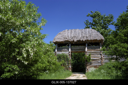 Vasvári sánc (Római sánc)-stock-foto