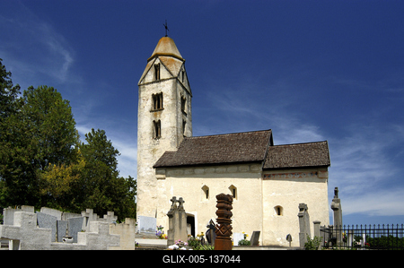 Egregy (Hévíz), Árpád-kori Szent Magdolna templom-stock-foto