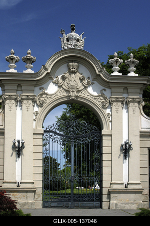 Keszthely, Festetics-kastély-stock-foto