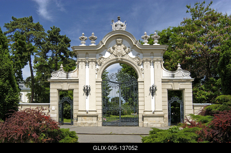 Keszthely, Festetics-kastély-stock-foto