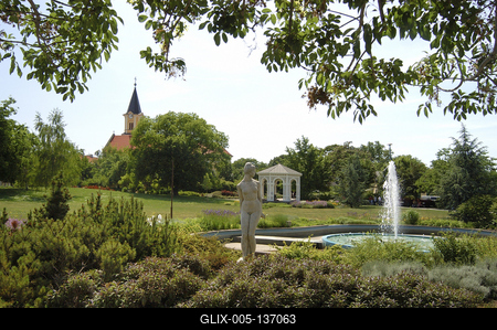 Siófok, Millennium park-stock-foto