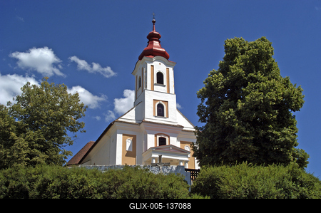 Tar, Árpád-kori templom-stock-foto