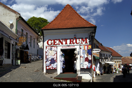 Szentendre, Fő tér-stock-foto
