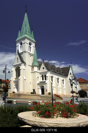 Kaposvár, a Nagyboldogasszony-székesegyház-stock-foto