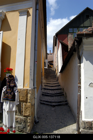 Szentendre belvárosa-stock-foto