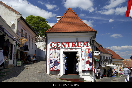 Szentendre, Fő tér-stock-foto