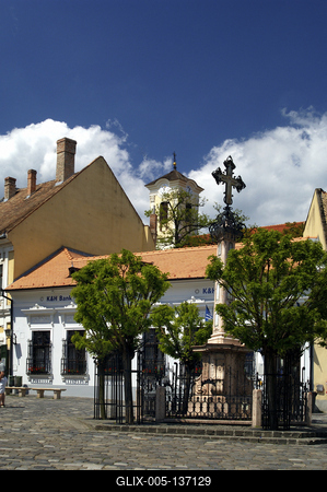 Szentendre, Fő tér-stock-foto