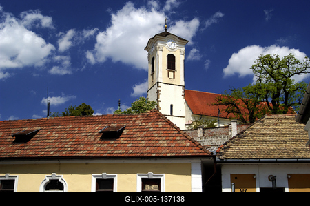 Szentendre, Keresztelő Szent János-plébániatemplom-stock-foto
