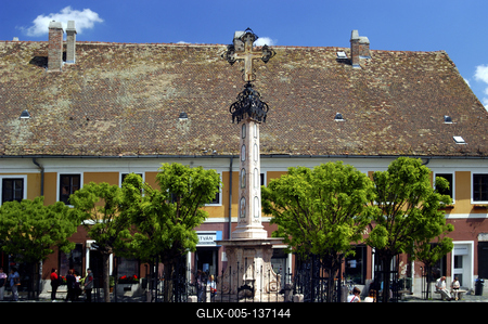 Szentendre, Fő tér-stock-foto